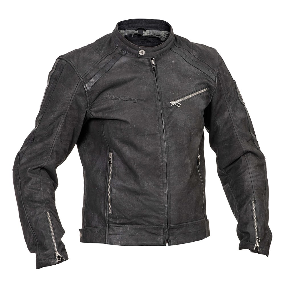 Image of Halvarssons Sandtorp Leather Jacket Black Size 58 EN