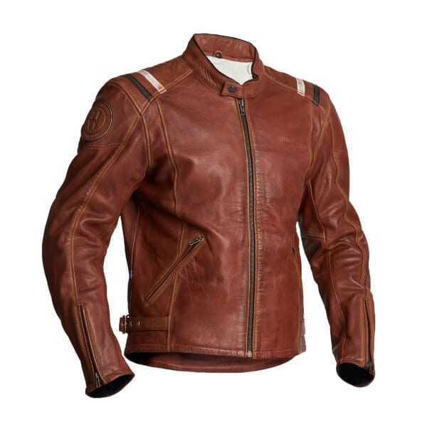 Image of Halvarssons Skalltorp Leather Jacket Cognac Talla 50