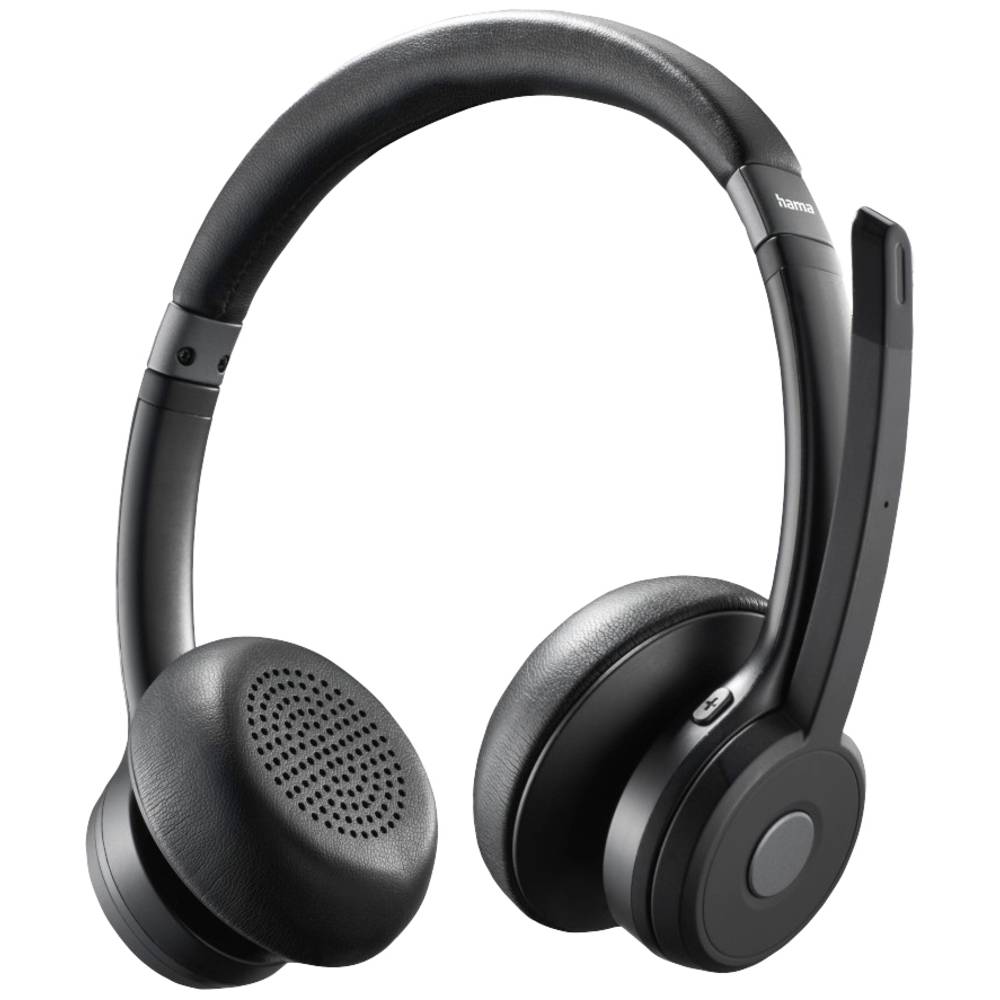 Image of Hama On-ear headset BluetoothÂ® (1075101) Stereo Black Headset Volume control