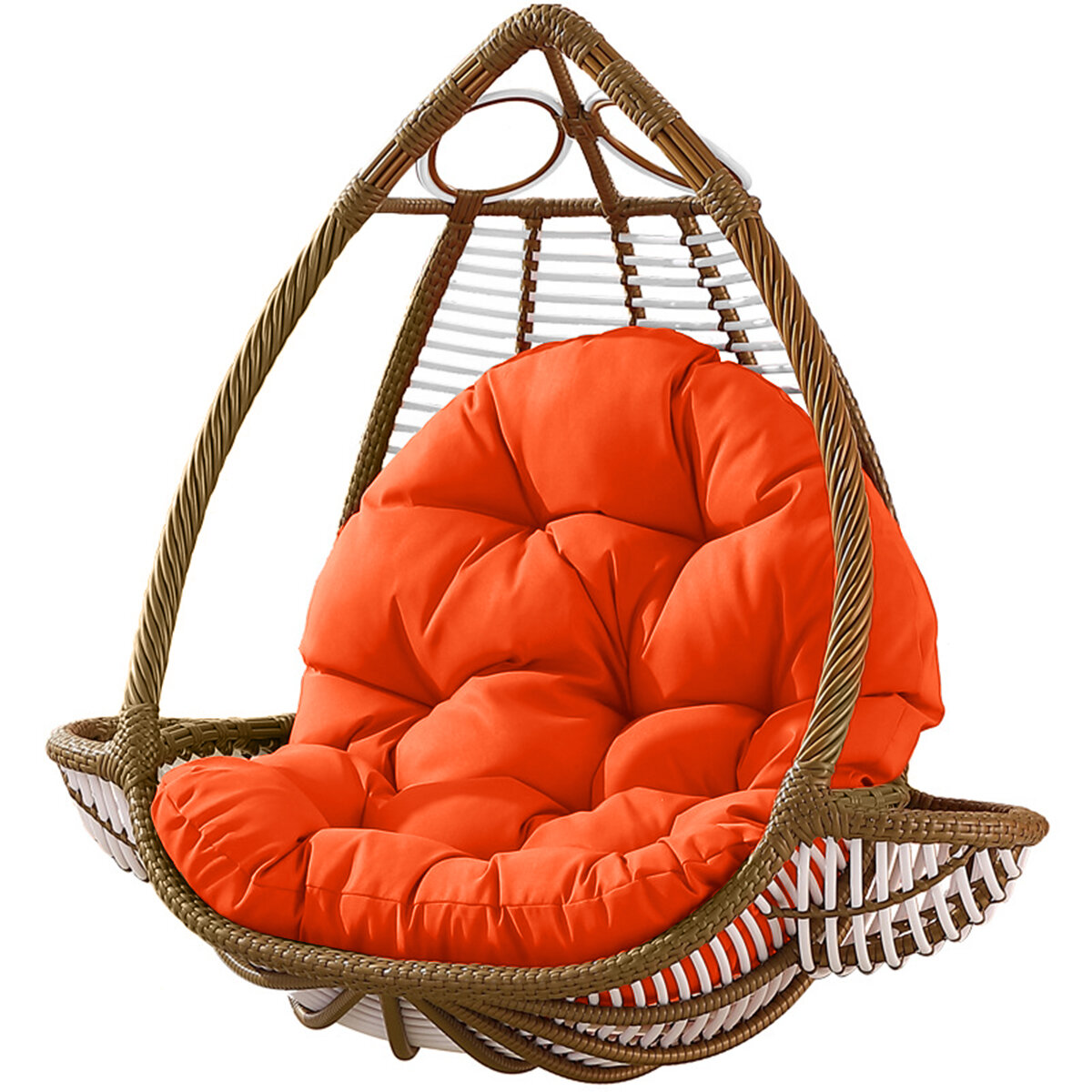 Image of Hammock Chair Seat Cushion Hanging Swing Seat Pad Thick Hanging Chair Back Pillow Home Office Furniture Accessories