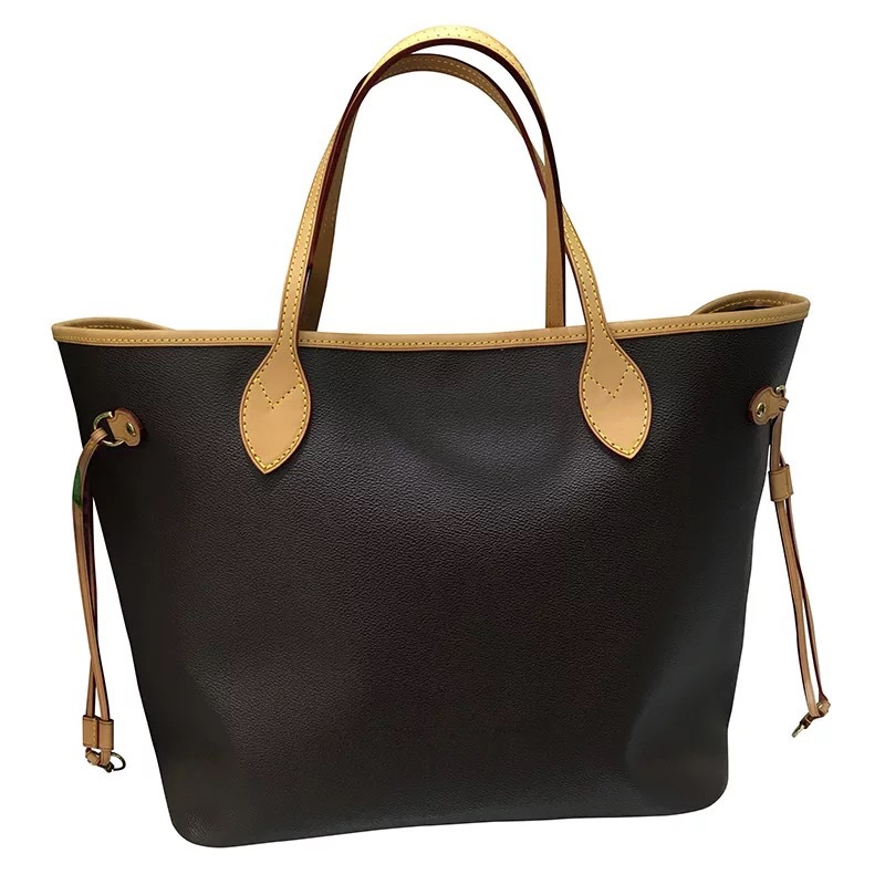 Image of Handbag ladies designer composite bags lady clutch high quality leather shoulder bags size 32CM 40cm 2 piece set female Messenger Axillary b