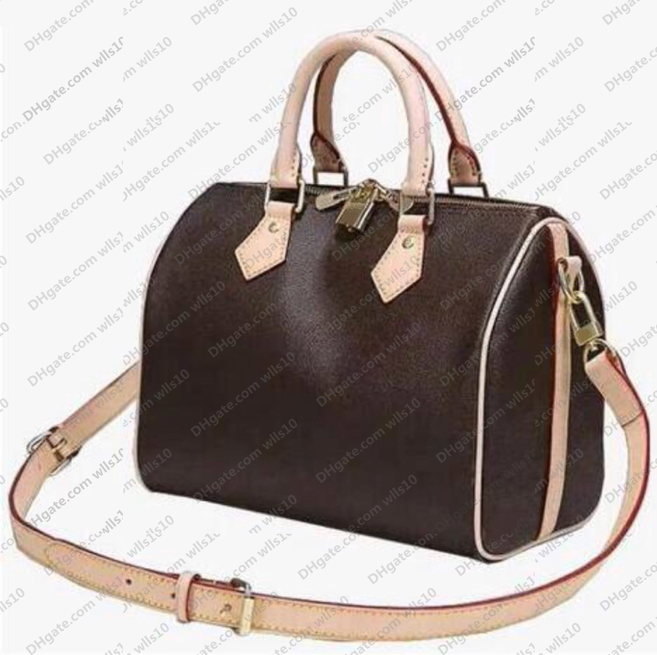 Image of Handbags purses women bag shoulder bag Totes fashion leather clutch Backpack Woman Tote Purse Brown Boston Bags handbag Series code LB126