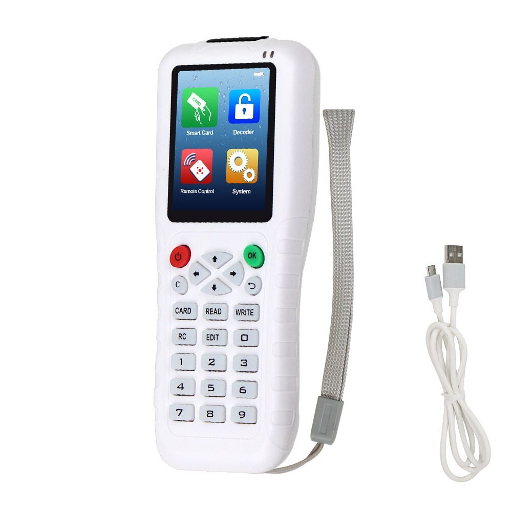 Image of Handheld 125KHz RFID Duplicator Copier RFID Reader Writer 1356MHz USB Cloner NFC Programmer EM4305/T5577 UID