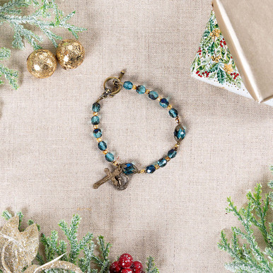 Image of Handmade O Holy Night Rosary Bracelet - Catholic Company® Exclusive