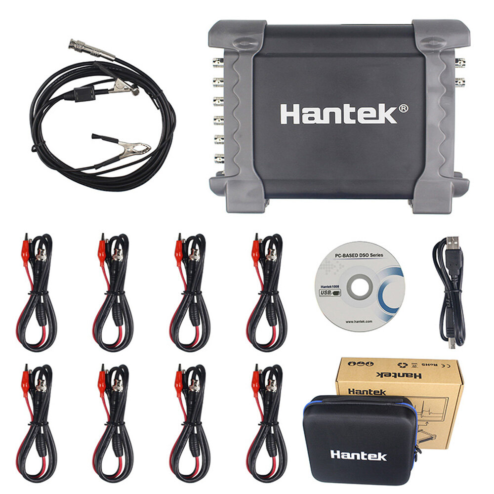 Image of Hantek 1008C 8 Channels Programmable Generator Automotive Oscilloscope Digital Multime PC Storage Osciloscopio USB With