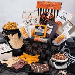 Image of Haunted Halloween Cookies and Popcorn Gift