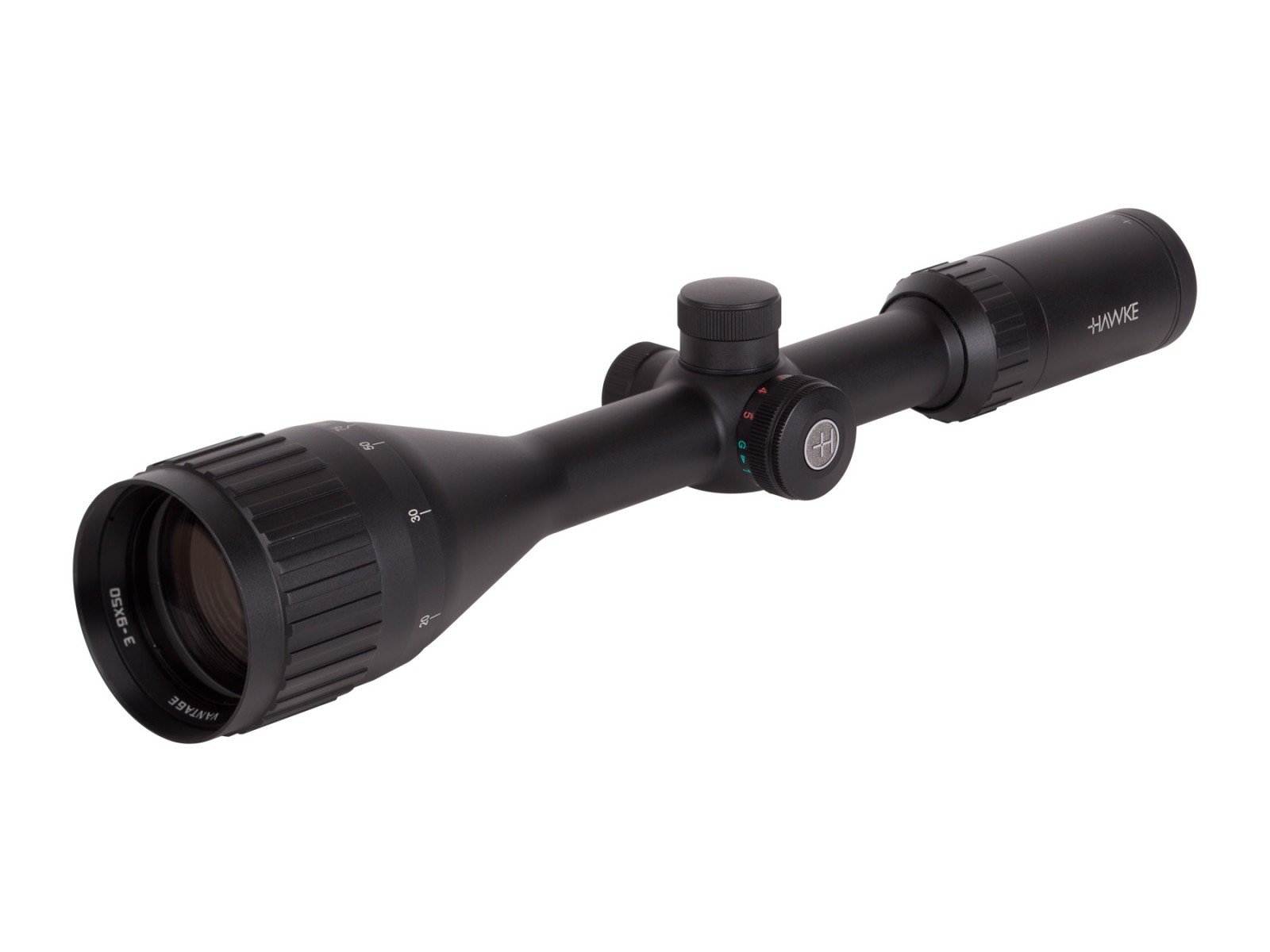 Image of Hawke Sport Optics HD IR 3-9x50 AO Rifle Scope Ill Mil-Dot Reticle 1/4 MOA 1 Tube ID 5054492142323