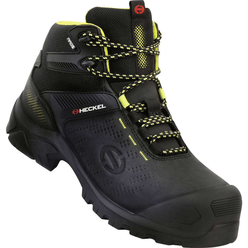 Image of Heckel MACCROSSROAD 30 S3 HIGH 6731340 Safety work boots S3 Shoe size (EU): 40 Black Yellow 1 Pair