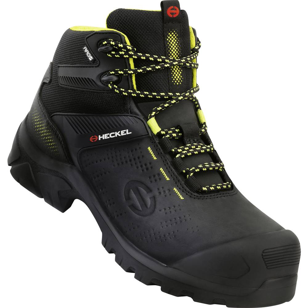 Image of Heckel MACCROSSROAD 30 S3 HIGH 6731346 Safety work boots S3 Shoe size (EU): 46 Black Yellow 1 Pair