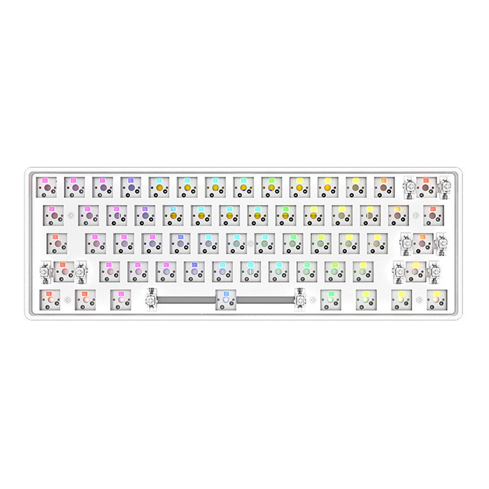 Image of Hei Ji She DK61 Mechanical Keyboard Customized Kit Triple Mode bluetooth50 24G Wireless Type-C Wired 61 Keys Programmi