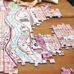 Image of Heirloom Personalized Wooden Map Puzzle
