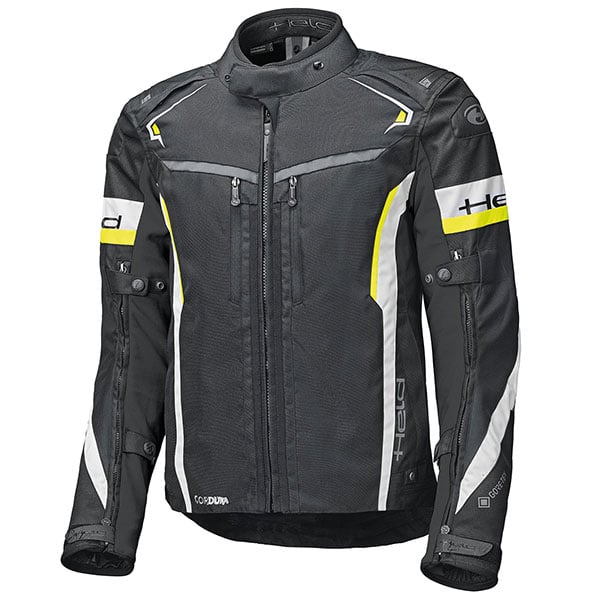 Image of Held Imola ST Black White Fluo Yellow Motorcycle Jacket Talla S