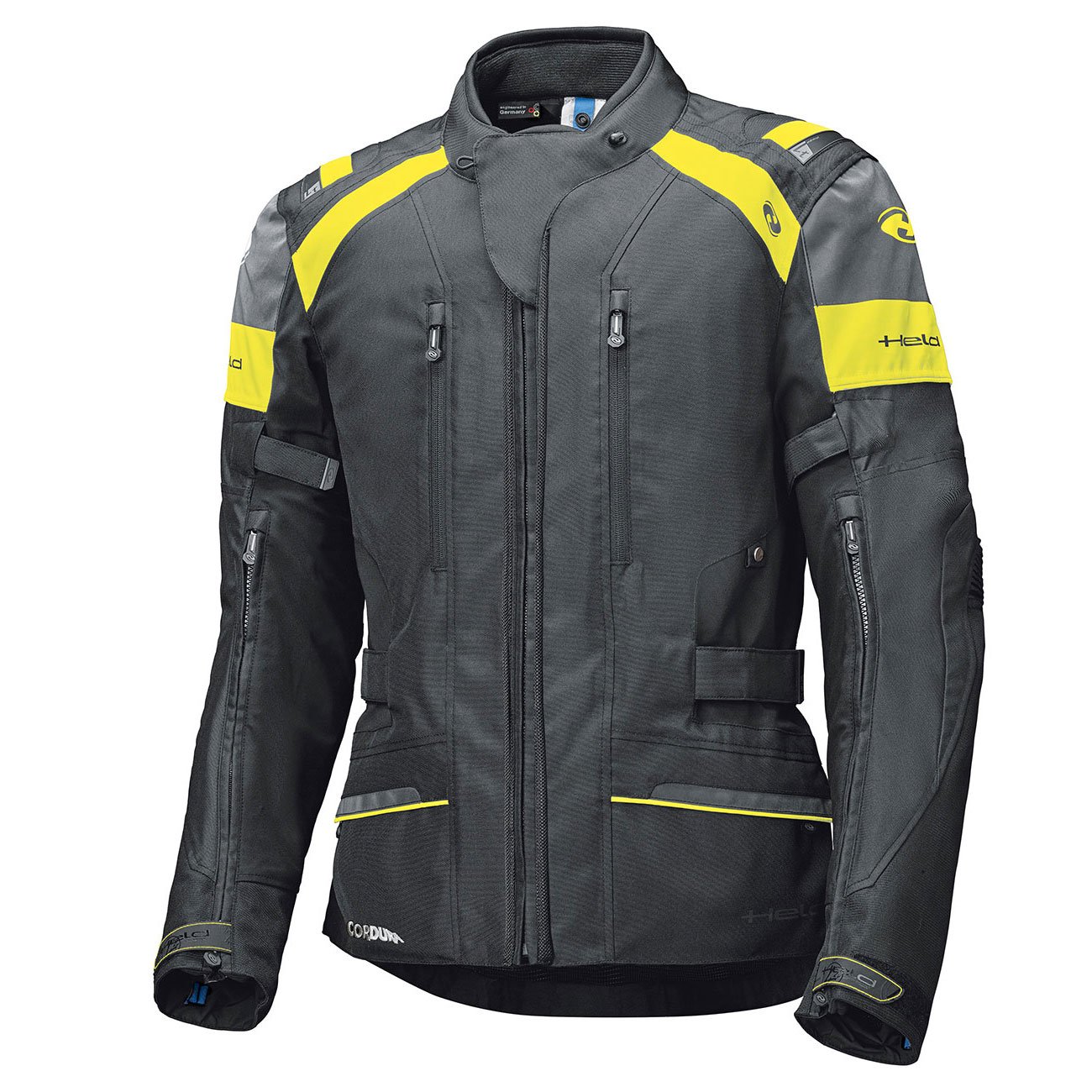 Image of Held Tivola ST GTX Jacket Black Neon Yellow Size 2XL EN