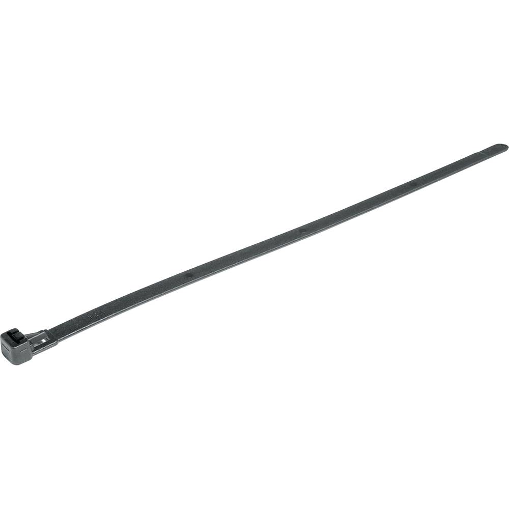 Image of HellermannTyton 131-22560 REL250-PA66W-BK Cable tie 250 mm 760 mm Black UV-proof 100 pc(s)