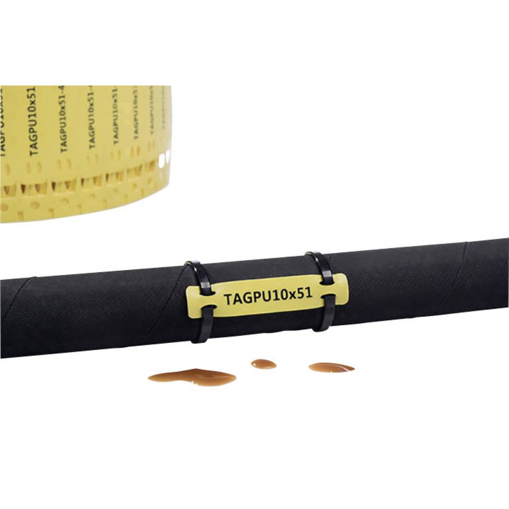 Image of HellermannTyton 556-80504 TAGPU20X51-4WH-PUR-WH Lead marker 1000 pc(s)