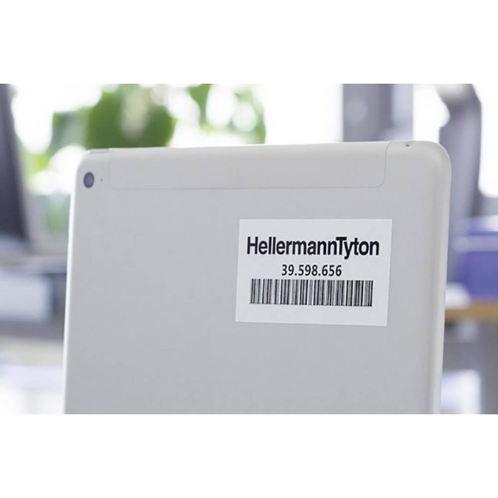 Image of HellermannTyton 594-11017 TAG124LA4-1101-WH-1101-WH Laser printer label