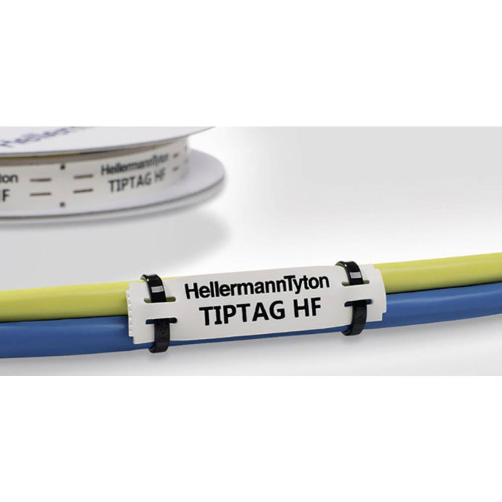 Image of HellermannTyton TIPTAG15X65WH-PO-WH (190) Badge 556-21069