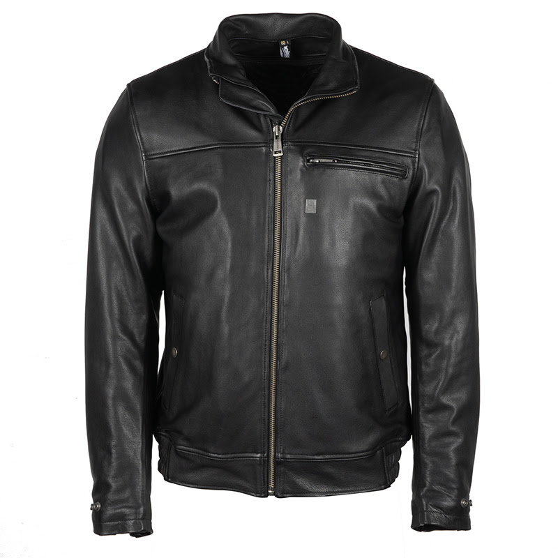 Image of Helstons BENNY Cuir Rag Jacket Black Talla S