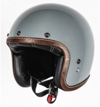 Image of Helstons Brave Carbon Fiber Gray Jet Helmet Size S EN