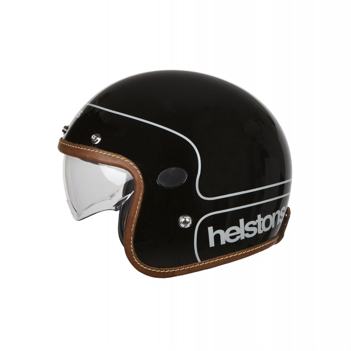 Image of Helstons Corporate Carbon Fiber Black Jet Helmet Size 2XL EN