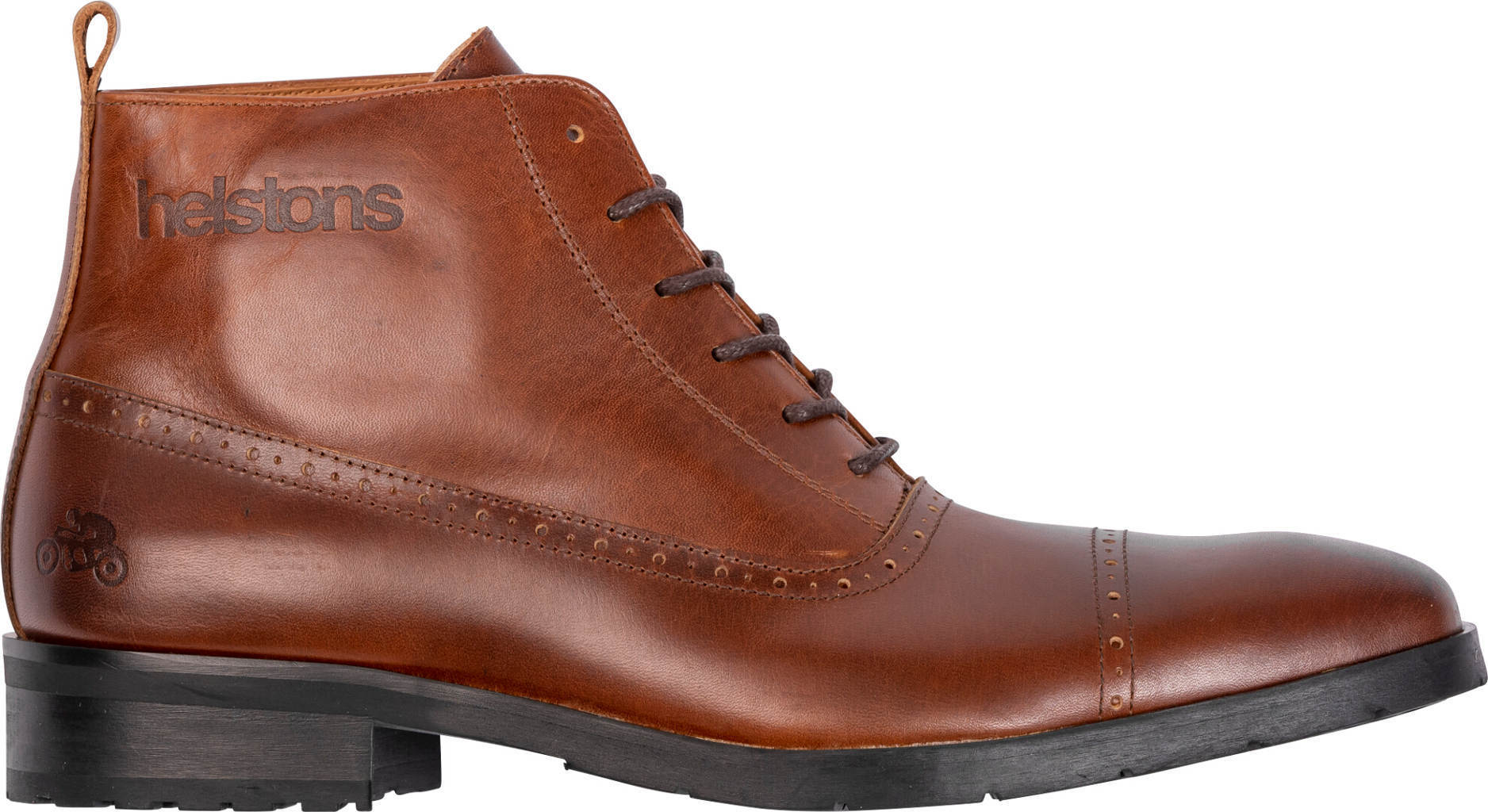 Image of Helstons Heroes Leather Aniline Brown Wax Talla 40