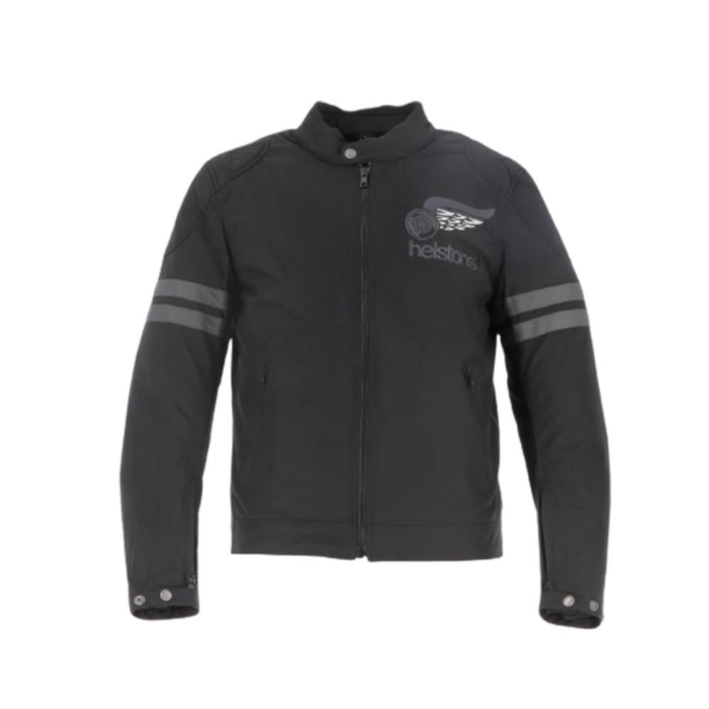 Image of Helstons Jake Speed Fabrics Jacket Black Gray Size L EN