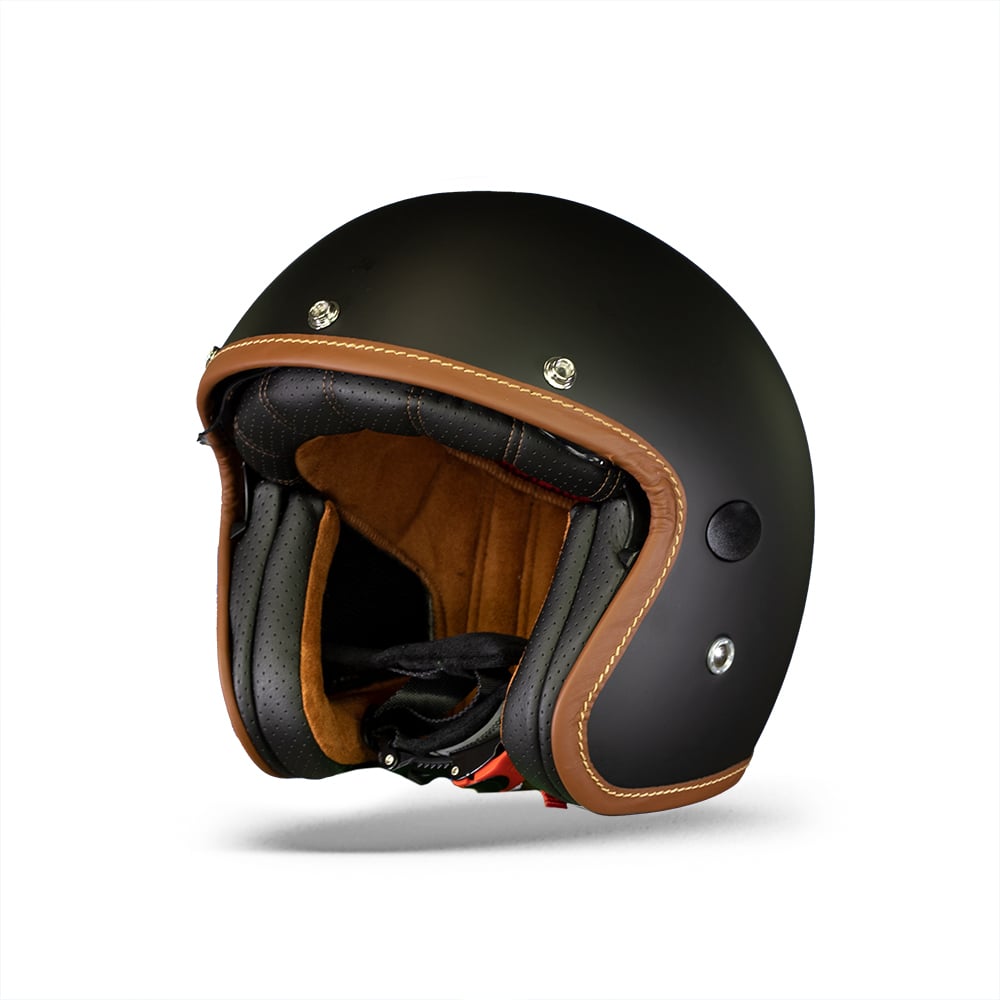 Image of Helstons Naked Carbon Fiber Mat Black Jet Helmet Size 2XL EN