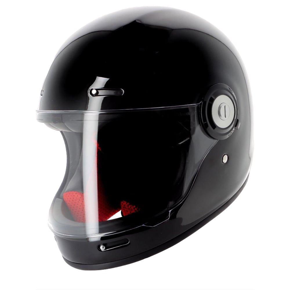 Image of Helstons Naked Carbon Glossy Black Full Face Helmet Size S EN
