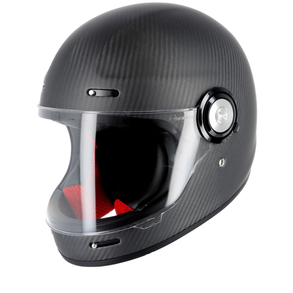 Image of Helstons Naked Carbon Matt Black Full Face Helmet Size S EN