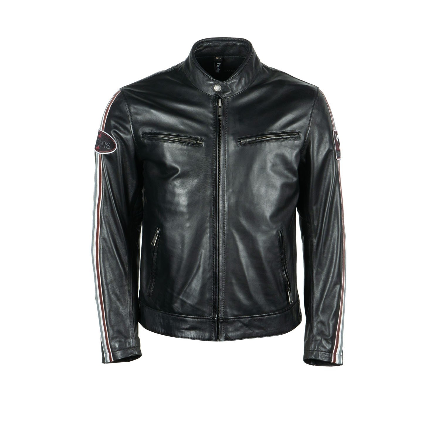 Image of Helstons Race Leather Aniline Jacket Black Size S EN