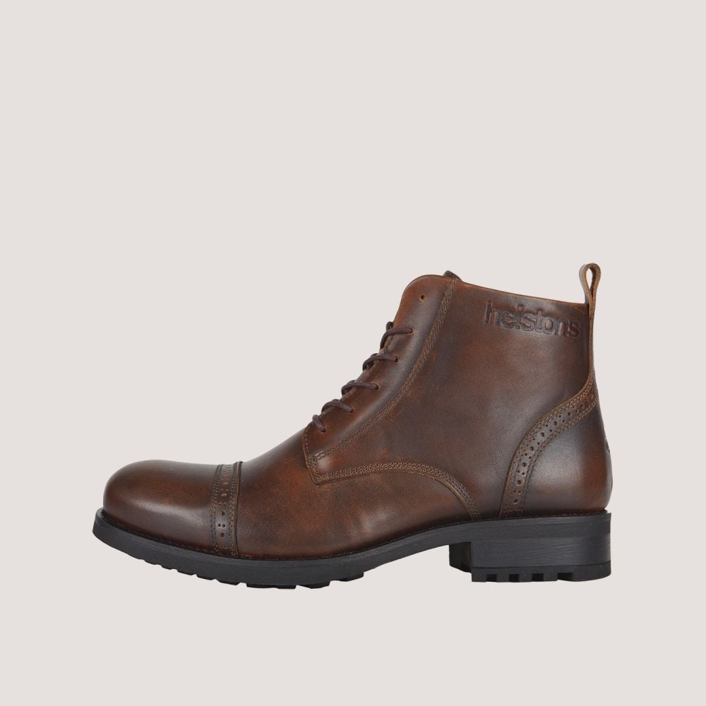Image of Helstons Rogue Brown Leather Shoes Size 40 EN