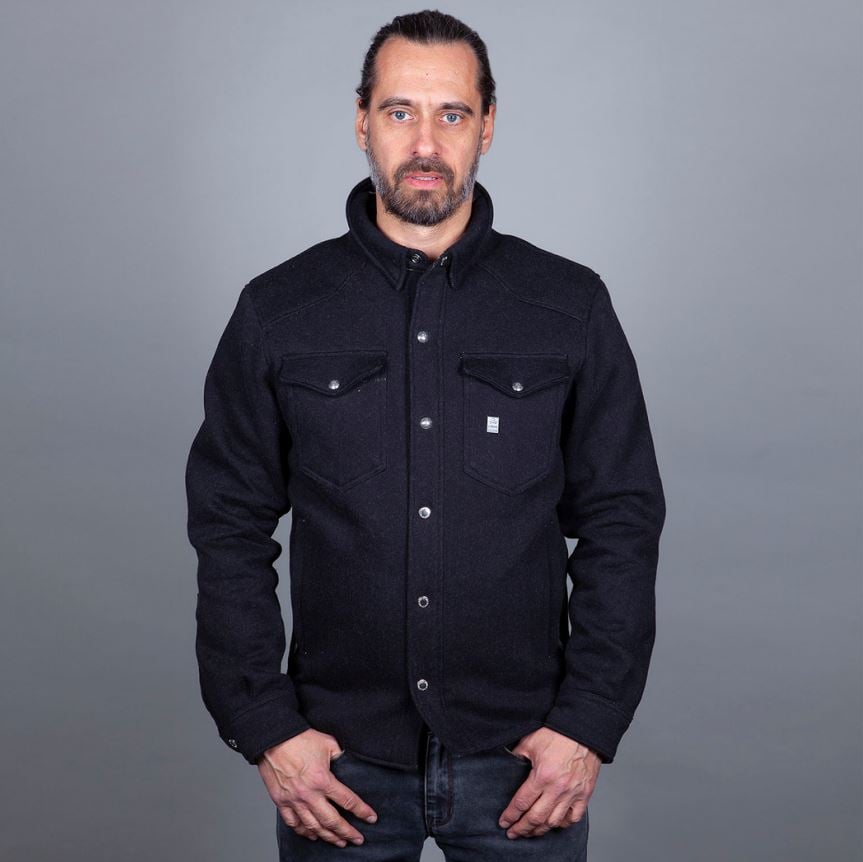 Image of Helstons Taylor Fabrics Aramide Schwarz Shirt Jacke Größe S
