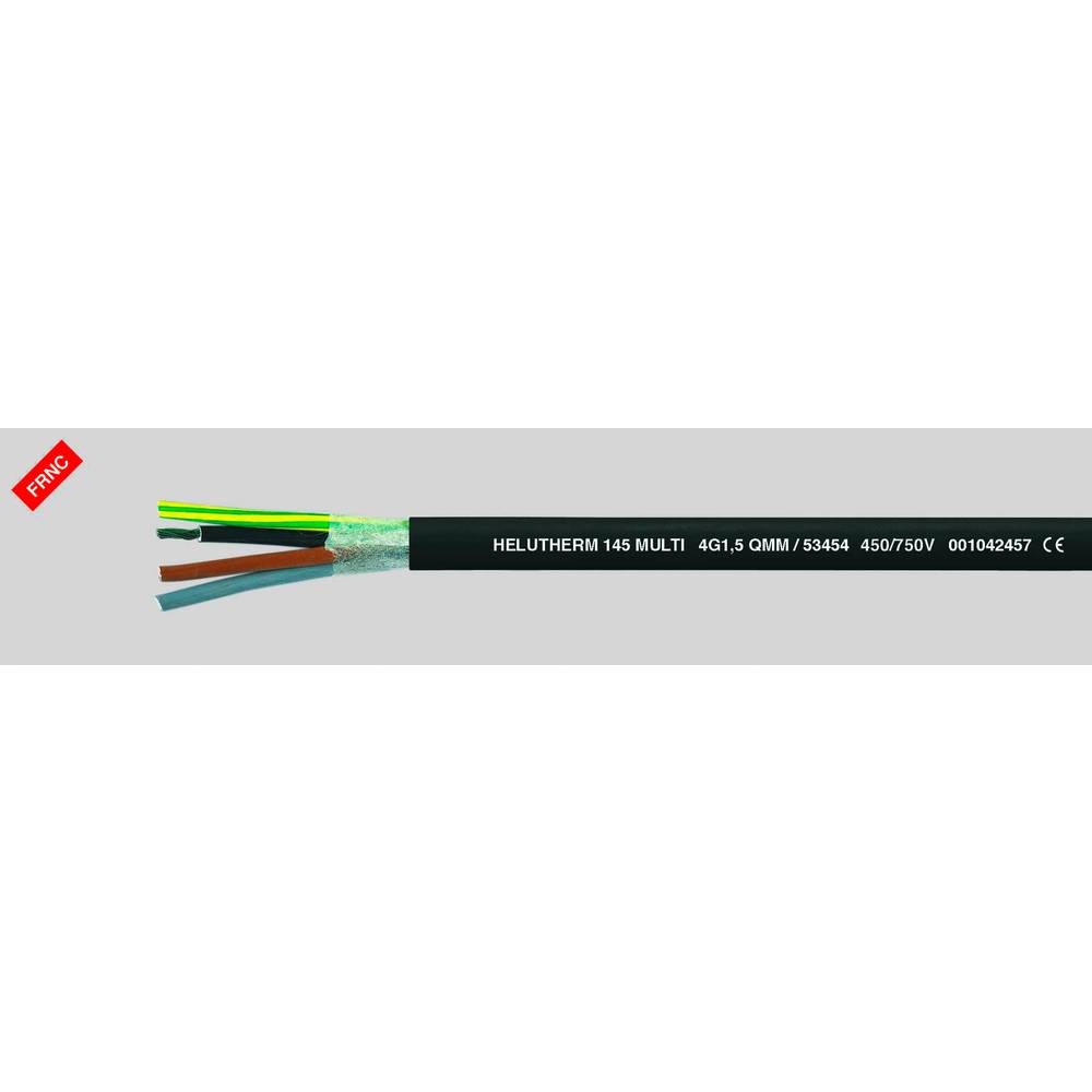 Image of Helukabel HELUTHERMÂ® 145 Multi High-temperature cable 2 x 050 mmÂ² Black 53392 100 m