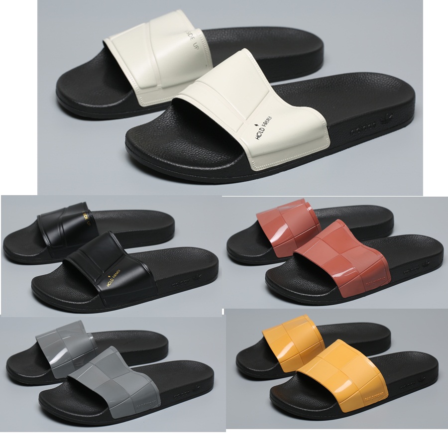 Image of High Quality Brand Designer Beach Slippers Men Summer Rubber Sandals Beach Slide Fashion Scuffs Slipper Indoor Shoes luxury Casual trainers