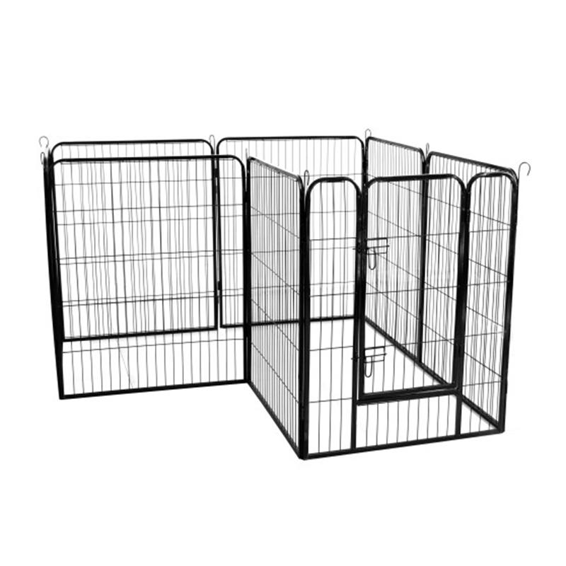 Image of High Quality Wholesale Cheap Best Large Indoor Metal Puppy Dog Run Fence Iron Pet Dog Door Playpen