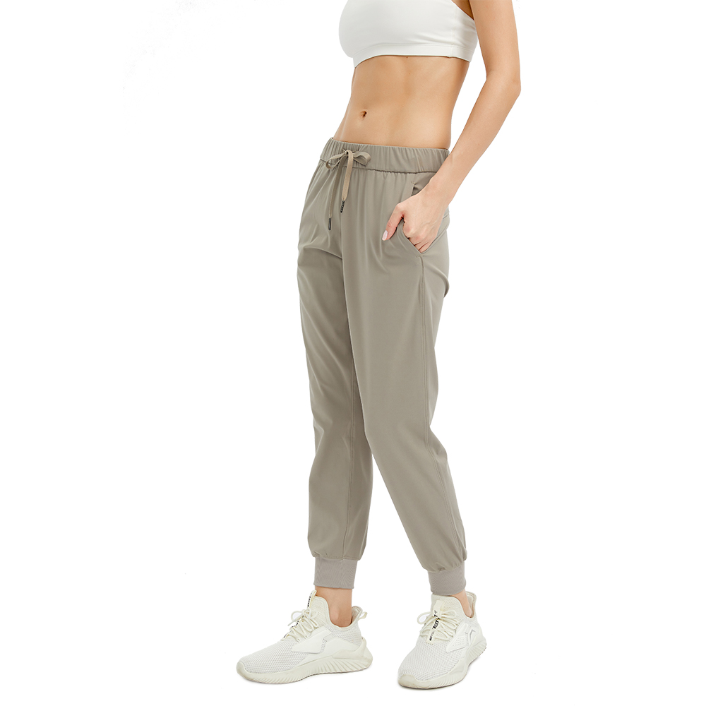 Image of High Waist Yoga Pants Sport Women Quick Dry Trousers Women Drawstring Sportswear Woman Gym Sports Casual Loose Fitness Running Leggings