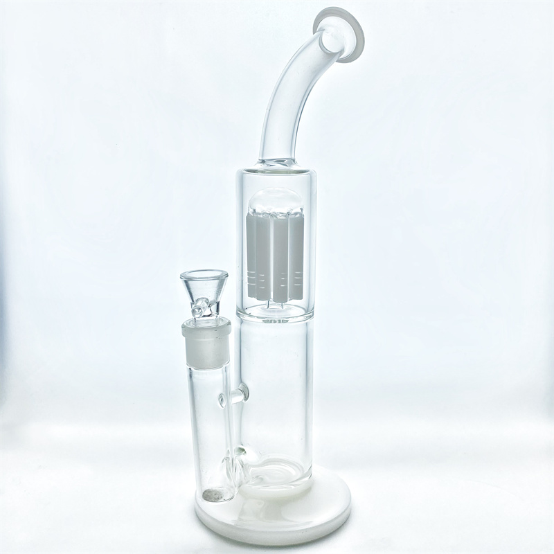 Image of High quality glass bong water pipe bongs glass smoking pipe with 1 tree perc 18mm Joint GB-264 Hot Sale