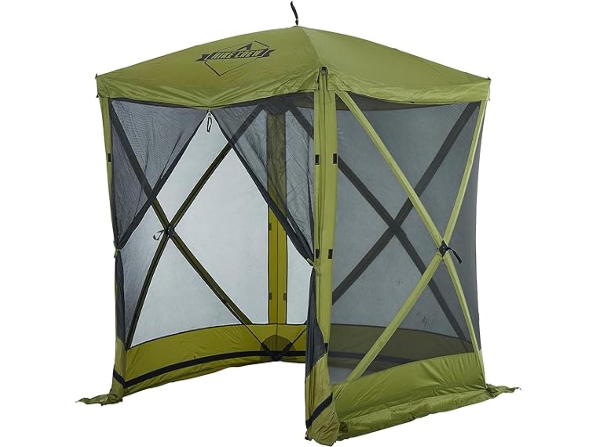 Image of Hike Crew 6 x 6 Pop Up Gazebo Tent 4-Sided Outdoor Tent Canopy Green ID 843812179584