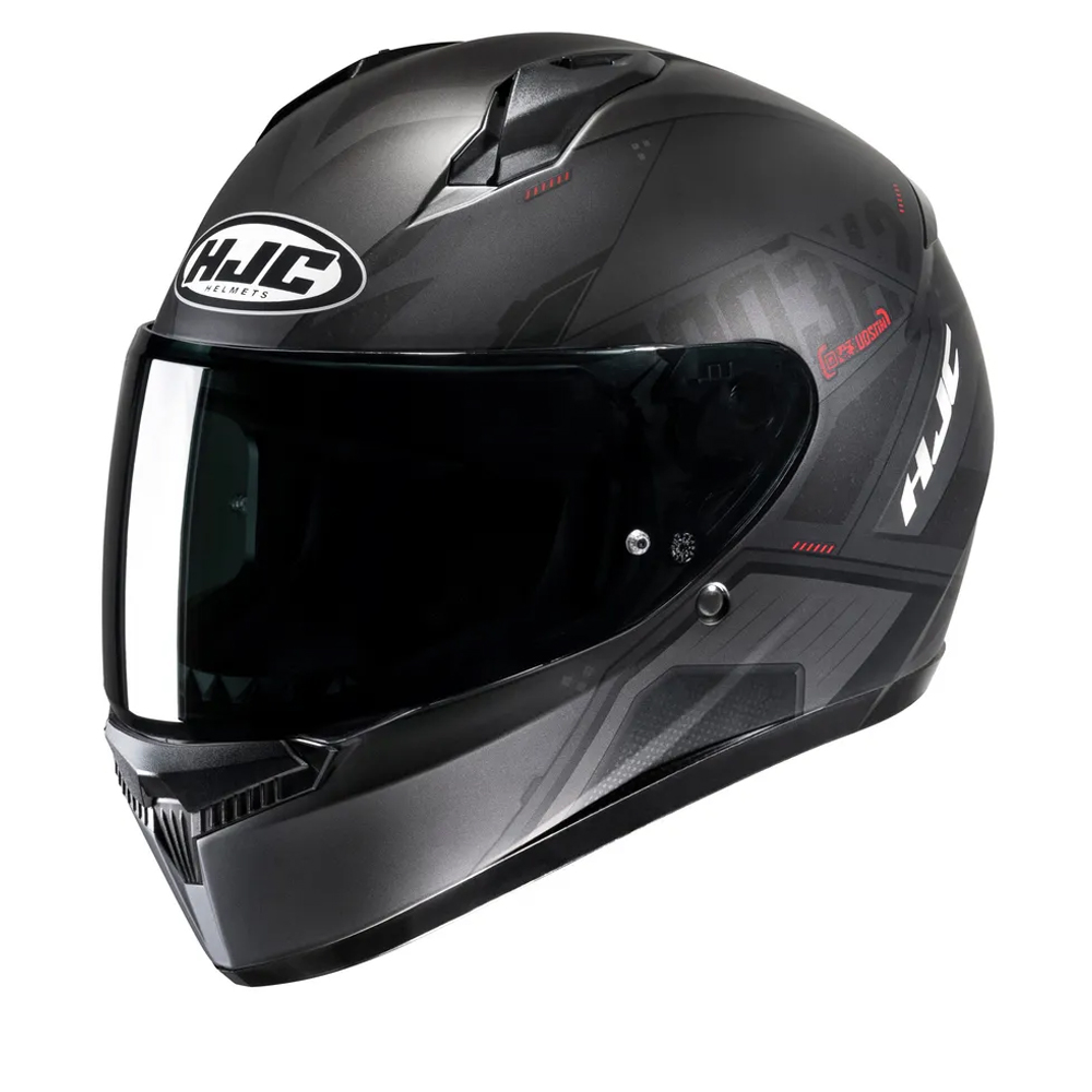 Image of Hjc C10 Inka Flat Black Mc1Sf Full Face Helmet Size L ID 8804269381670