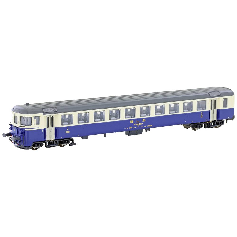 Image of Hobbytrain H23943 N HT Shuttle train control car Bt cream/blue the BLS