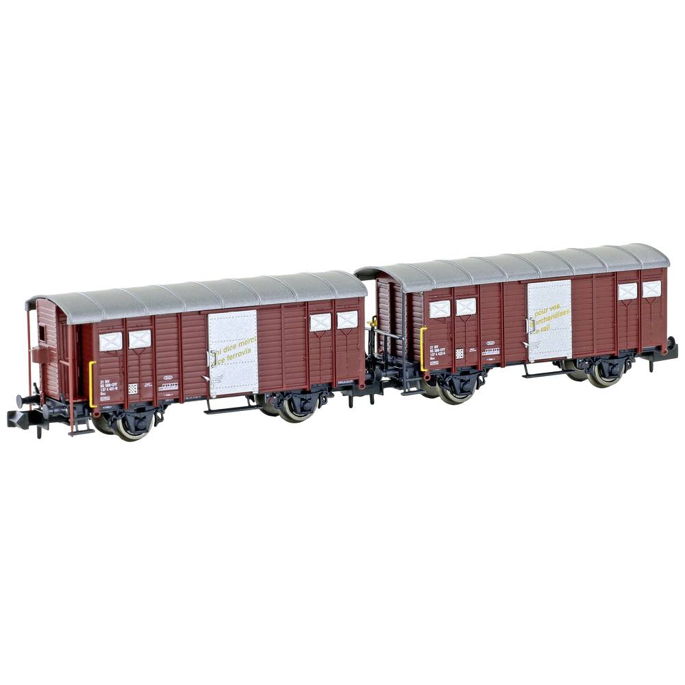 Image of Hobbytrain H24251 N 2pc set covered goods wagon K3 of SBB