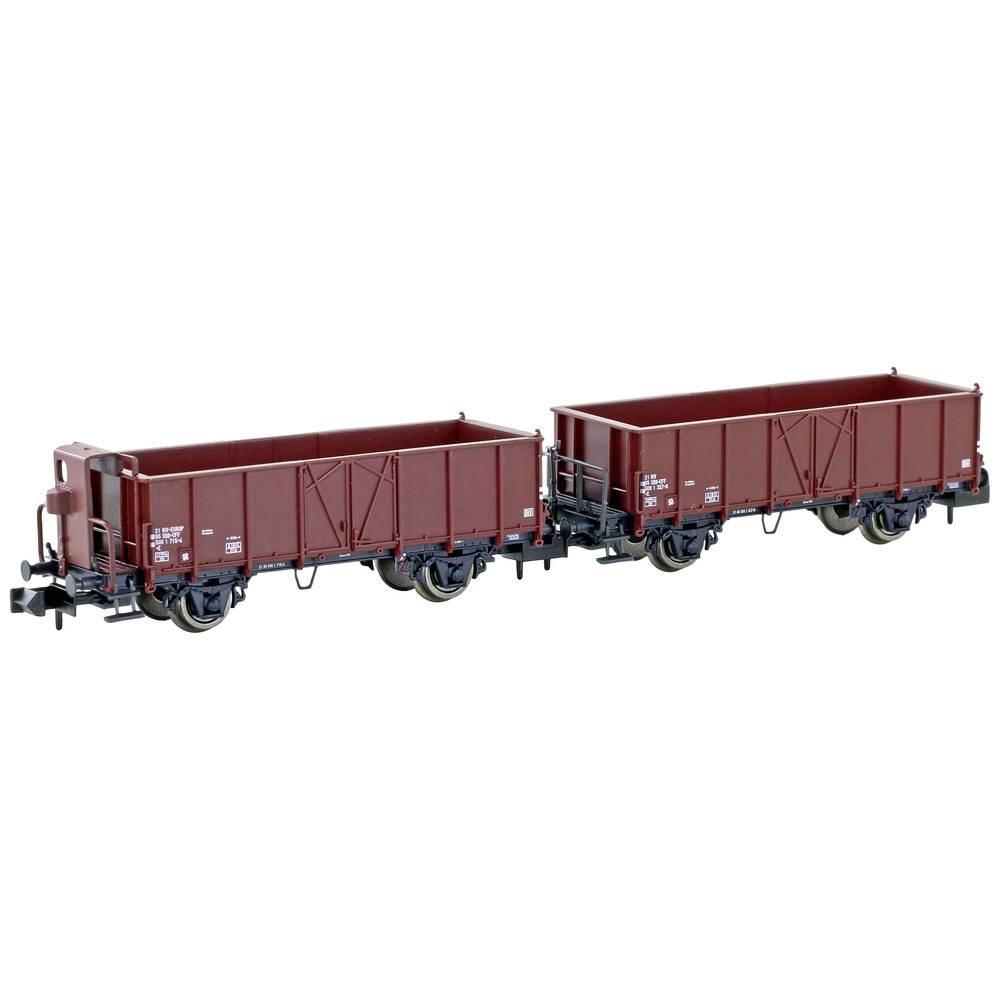 Image of Hobbytrain H24352 N 2pc set open freight carriages L6 of SBB