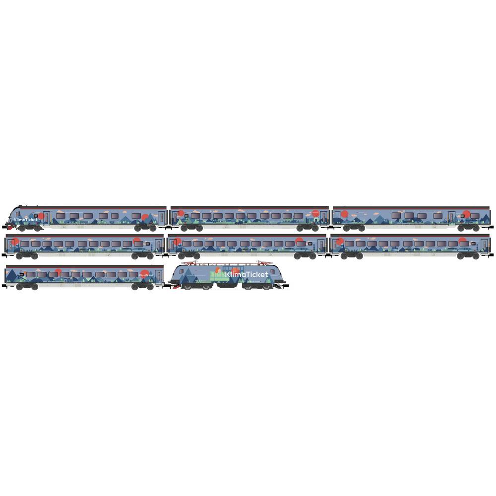 Image of Hobbytrain H25226 N passenger train with Rh 1116 climate ticket 8 pcs Of ÃBB Railjet
