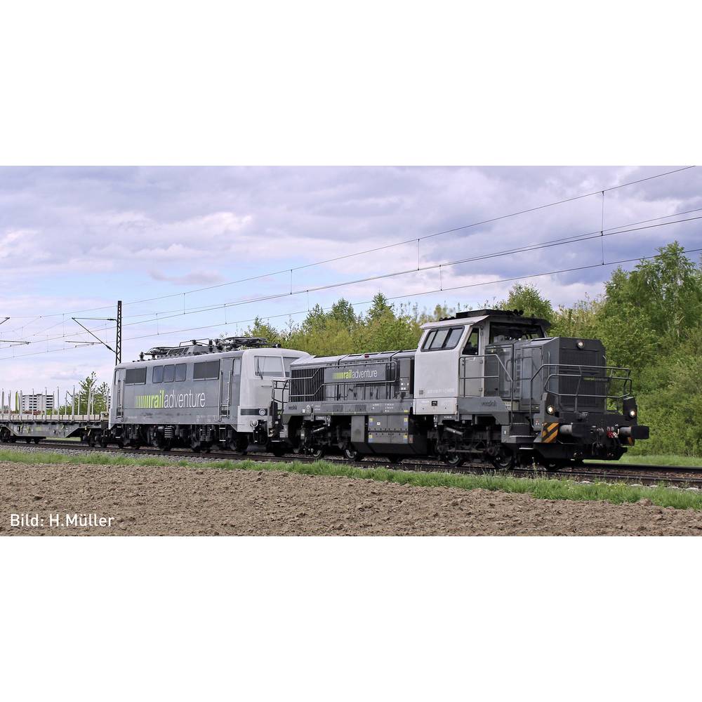 Image of Hobbytrain H32103 N Diesel locomotive Vossloh DE18 of the Railadventure Raiadventur