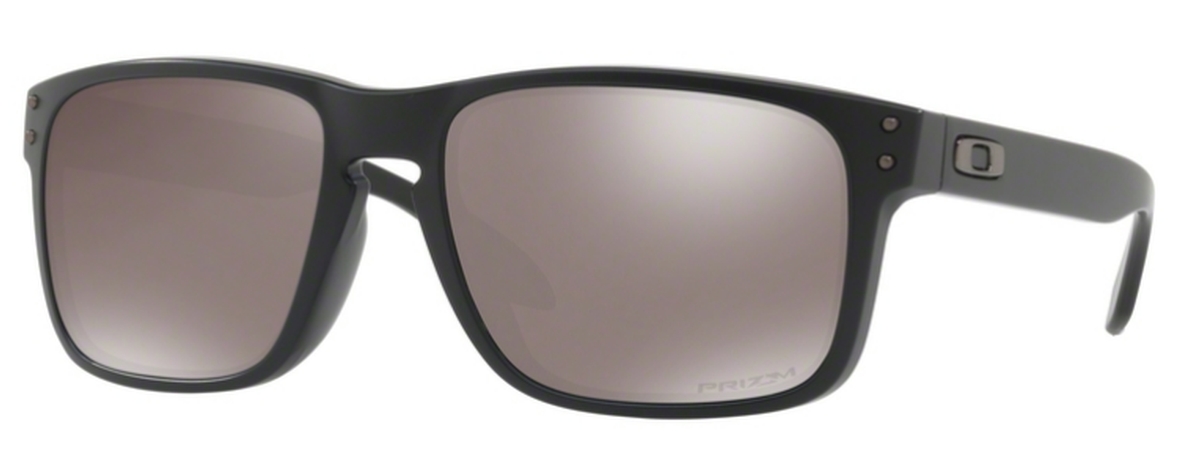 Image of Holbrook (Asian Fit) OO 9244 Sunglasses 25 Matte Black with Prizm Black Polarized Lenses