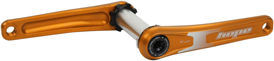 Image of Hope Evo Crankset - 170mm Direct Mount 30mm Spindle For 135/142/141/148mm Rear Spacing Orange