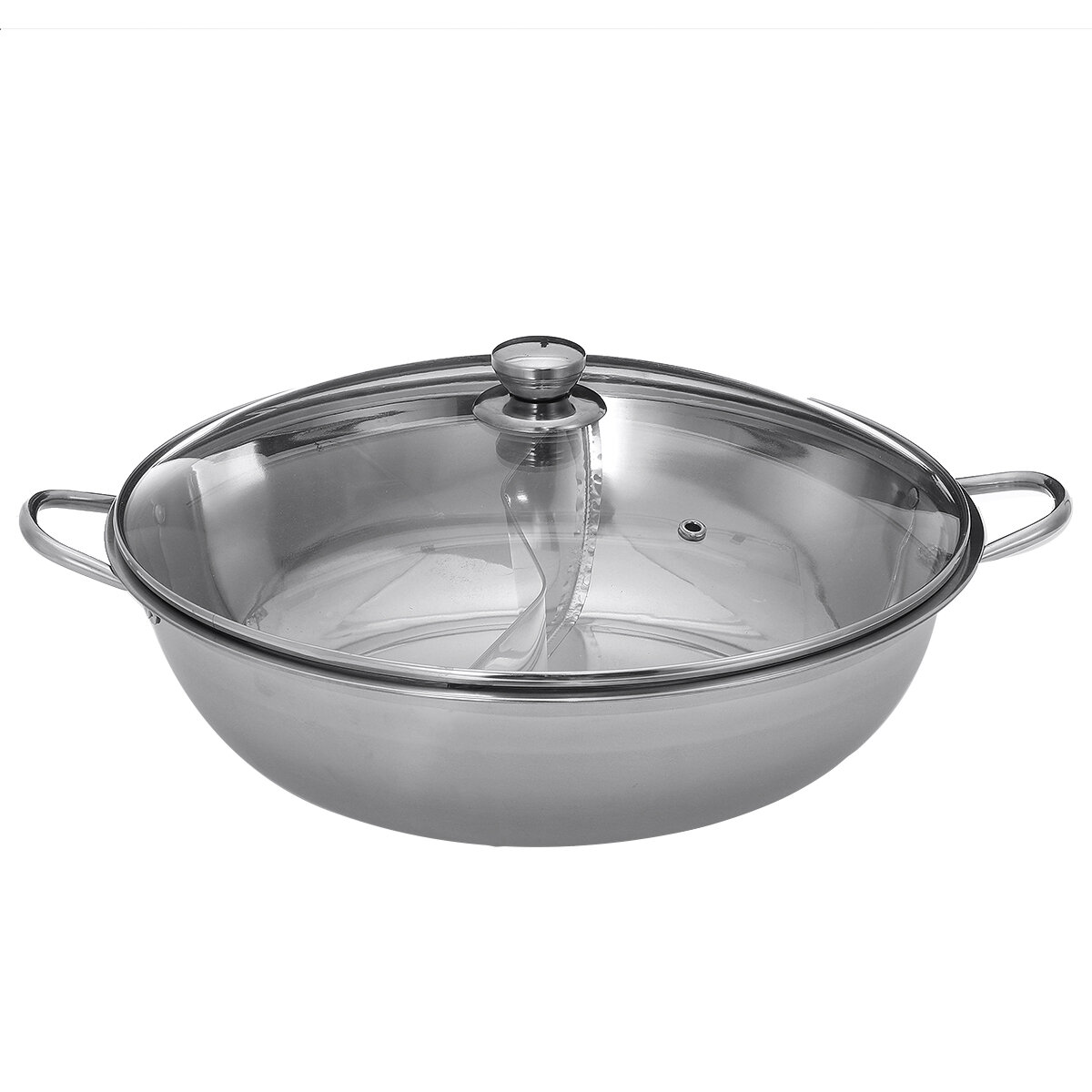 Image of Hot Pot Dual-sided Stainless Steel Cookware For Induction 28/30/38/40CM