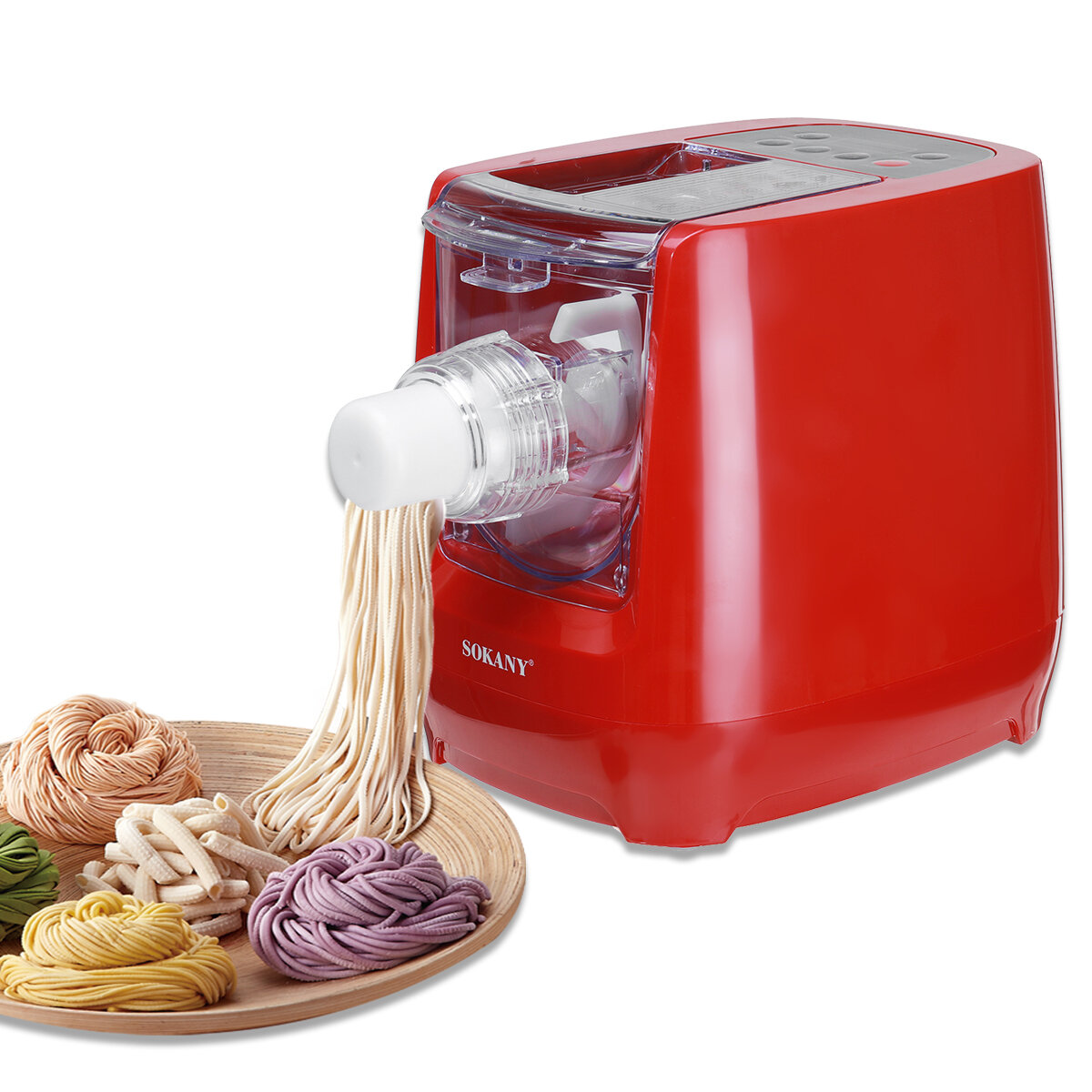 Image of Household Multifunctional Automatic Pasta Maker Vegetable Noodle Press Machine Dumpling Spaghetti Cutter Noodles Dough B