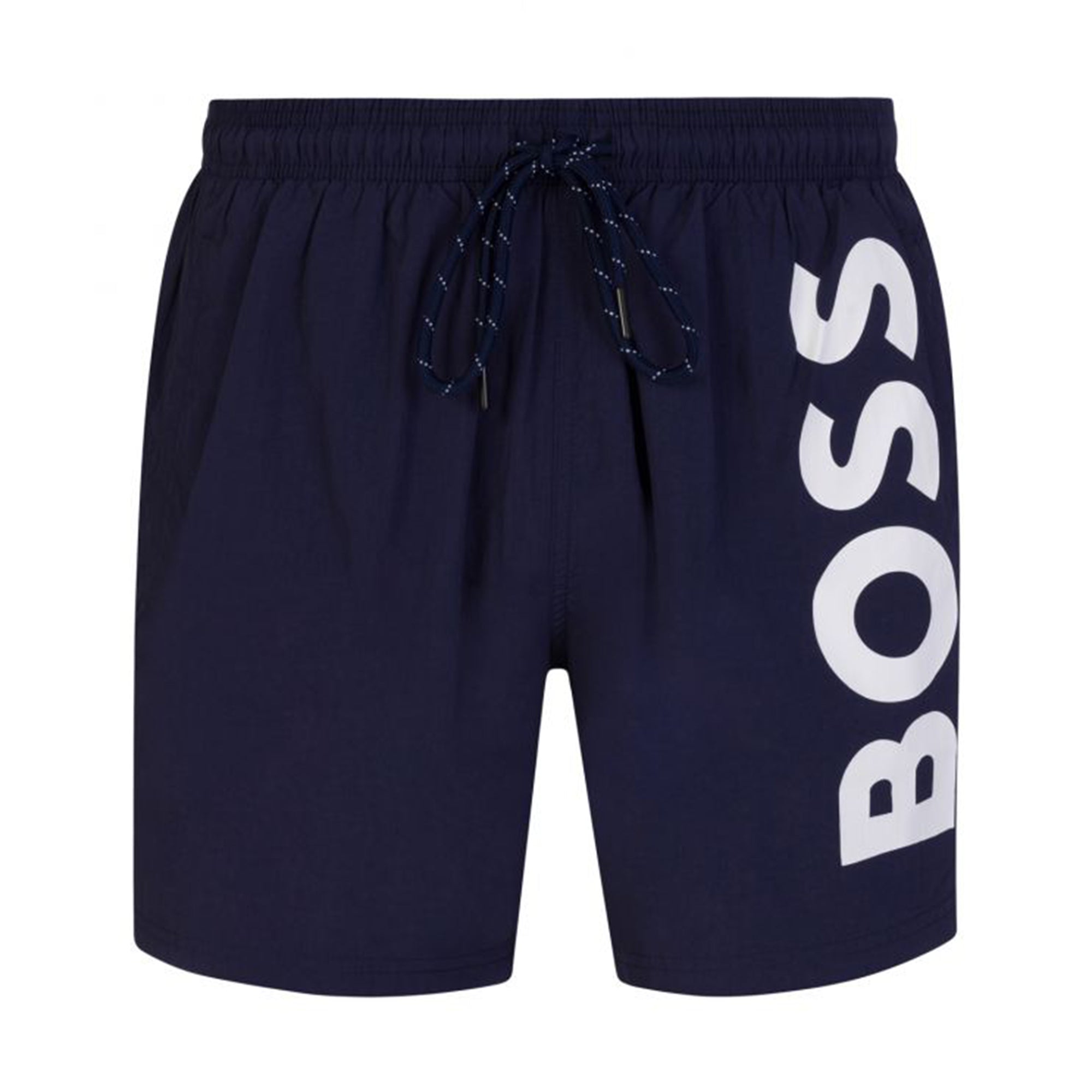 Image of Hugo Boss Mens Logo Swim Shorts Navy L
