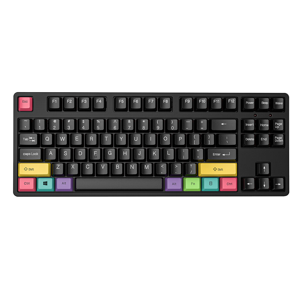 Image of ICEDI NK100 Mechanical Keyboard Triple Mode bluetooth30/50 24G Wireless Type-C Wired 87 Keys PBT Hot Swappable Blue/R